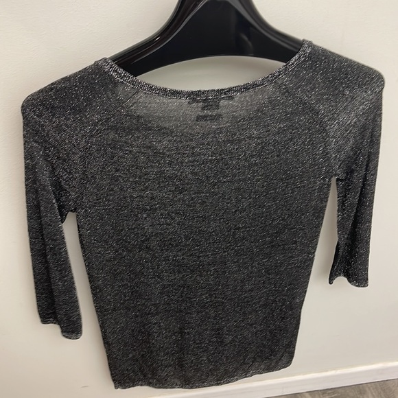 A/x Armani exchange Italian metallic yarn knit top - Picture 4 of 4